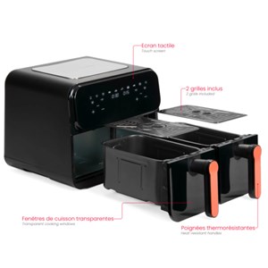 Friteuse sans huile double bac 9l marmit