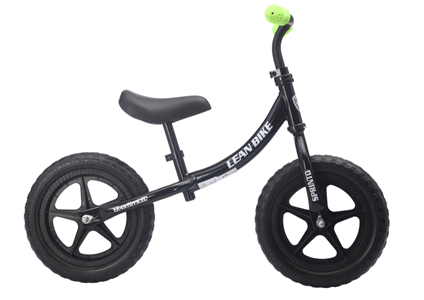 Velo equilibre sprinto noir pour enfants de 2 a 5 ans