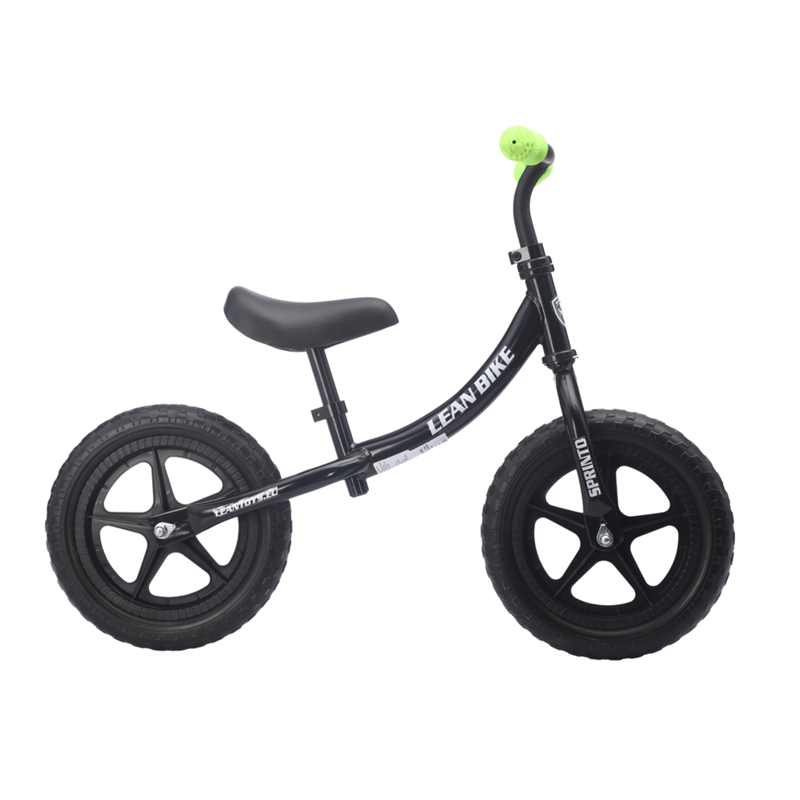 Velo equilibre sprinto noir pour enfants de 2 a 5 ans