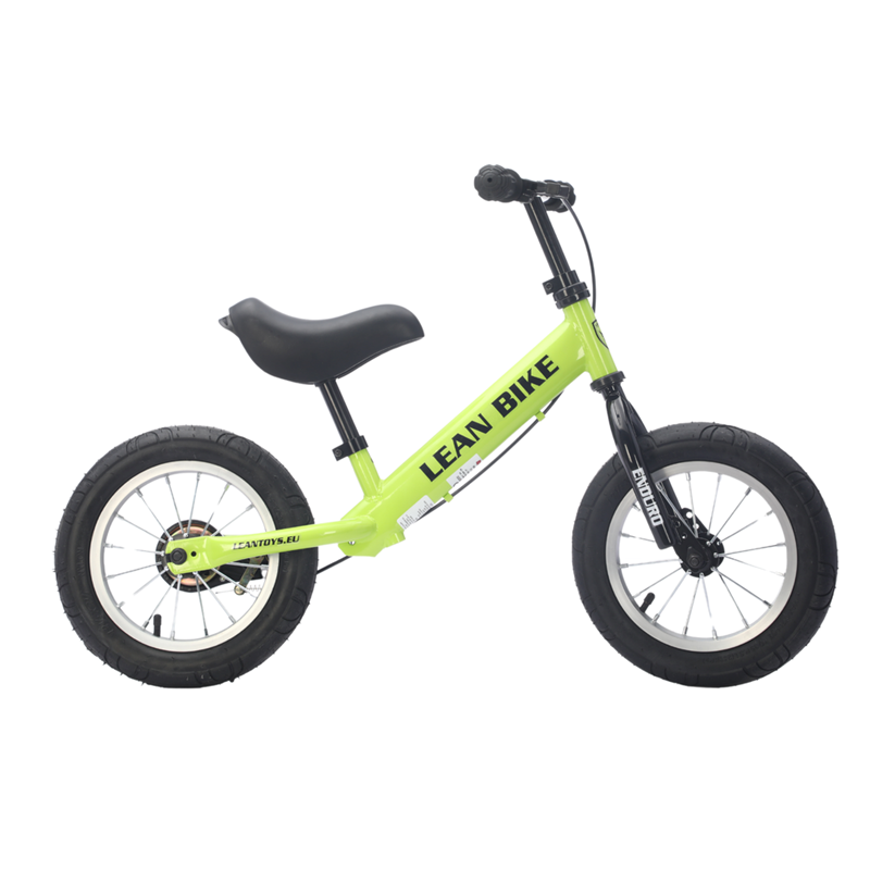 Vélo équilibre enduro néon vert pour enfants 2 à 5 ans