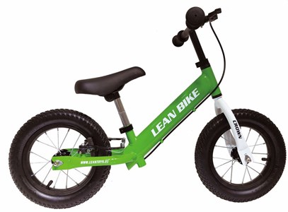 Vélo d'apprentissage crown vert pneus gonflés pour enfants