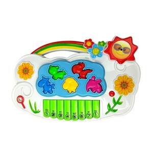 Piano électronique pour enfants avec fleurs connecté au téléphone microphone