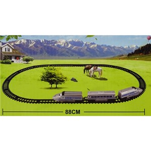 Train jouet batterie avec lumières et sons pour enfant