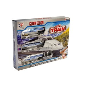 Train jouet batterie avec lumières et sons pour enfant