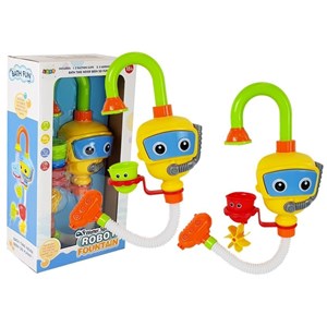 Robot nageur coloré pour bain avec cascade de gobelets