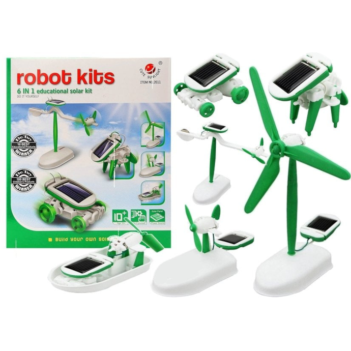 Robot Solaire 6 En 1 Kit Bricolage - Jouet Éducatif STEM Pour Enfants 8-14 Ans