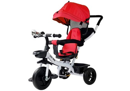 Tricycle enfant pro300 rouge trois roues pour promenade
