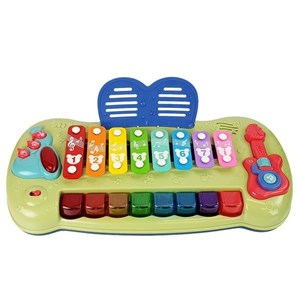 Piano d'éveil pour bébé musical lumineux claviers multicolores
