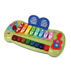 Piano d'éveil pour bébé musical lumineux claviers multicolores