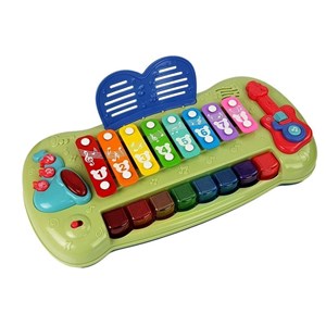 Piano d'éveil pour bébé musical lumineux claviers multicolores