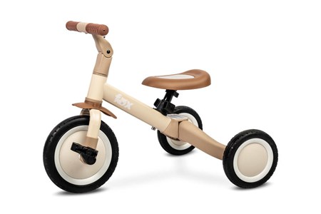 Tricycle fox beige 4 en 1 pour enfants robuste et polyvalent
