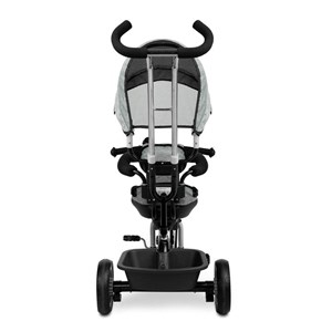 Tricycle à trois roues buzz gris avec poussette et pare soleil pliable