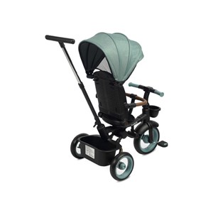 Tricycle trois roues saber bleu avec poignée réglable évolutif pour parent