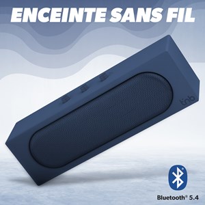T'nb - enceinte bluetooth rainbow barre, bluetooth 5.4, 10 w rms - bleu