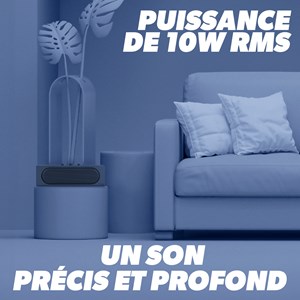 T'nb - enceinte bluetooth rainbow barre, bluetooth 5.4, 10 w rms - bleu