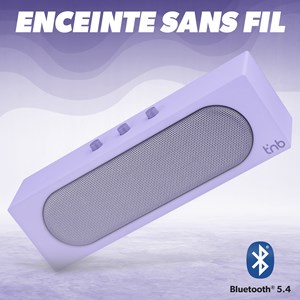 T'nb - enceinte bluetooth rainbow barre, bluetooth 5.4, 10 w rms - violet
