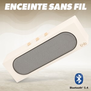 T'nb - enceinte bluetooth rainbow barre, bluetooth 5.4, 10 w rms - blanc