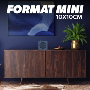 T'nb - enceinte bluetooth rainbow cube, son clair et équilibré 5 w - bleu