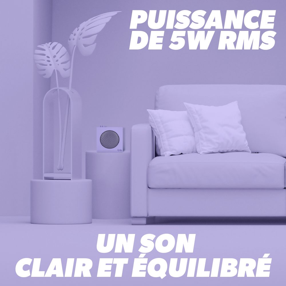 Enceinte Bluetooth T'nB édition Limitée - Cube Blanc/rose - Neuve Sous Blister