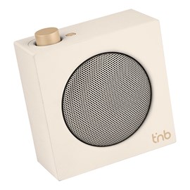 T'nb - enceinte bluetooth rainbow cube, son clair et équilibré 5 w - blanc