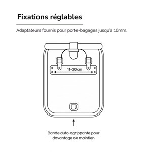 Sacoche badawin anna bleue