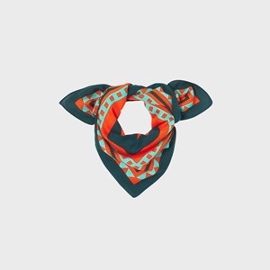 Petit foulard femme en coton paola orange Orange