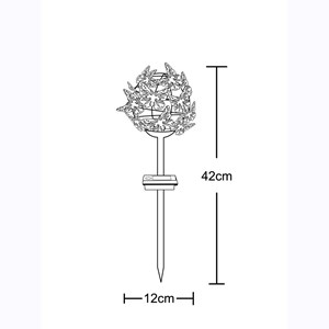 Décoration solaire nuée papillons