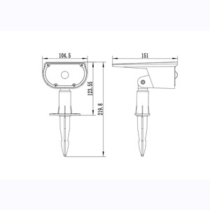 Spot solaire 300 lumens détecteur
