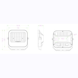 Projecteur led solaire 850 lumens