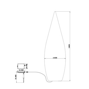 Lampe solaire goutte d’aurore wrgb