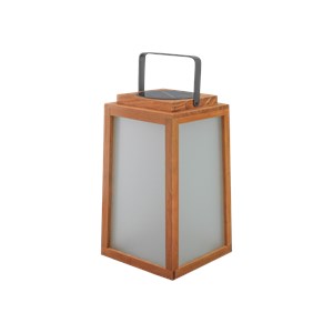 Lampe solaire aura bois & verre