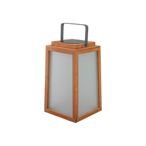 Lampe solaire aura bois & verre