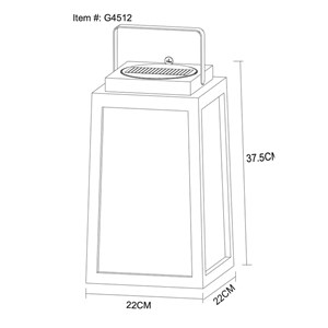 Lampe solaire aura bois & verre