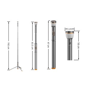 Lampe camping led télescopique 800 lumen