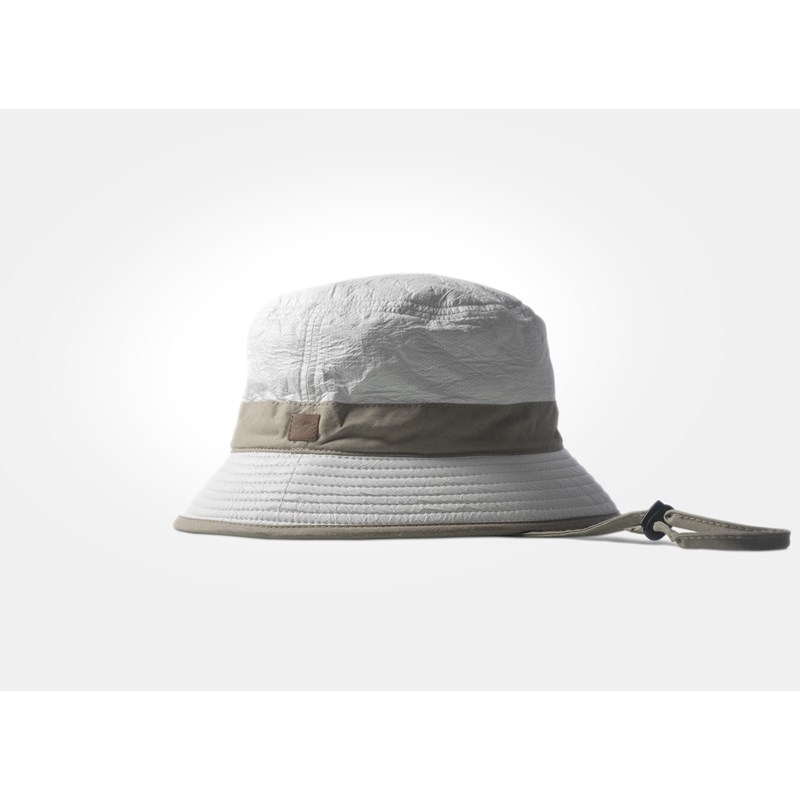 Bob mixte certifié anti-uv upf50+ et anti-chaleur blanc et beige