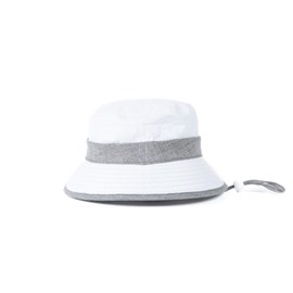 Bob mixte certifié anti-uv upf50+ et anti-chaleur blanc et gris souris