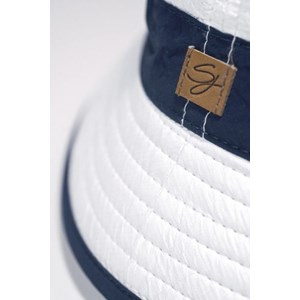 Bob mixte certifié anti-uv upf50+ et anti-chaleur blanc et marine 61/63