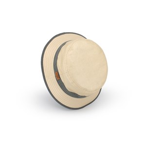 Bob mixte certifié anti-uv upf50+ et anti-chaleur beige et eucalyptus 57/59