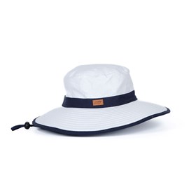 Chapeau mixte bord 10cm certifié anti-uv upf50+ et anti-chaleur marine