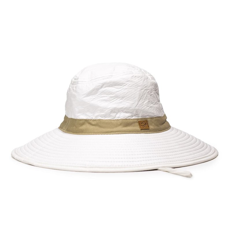 Chapeau mixte bord 10cm certifié anti-uv upf50+ et anti-chaleur beige