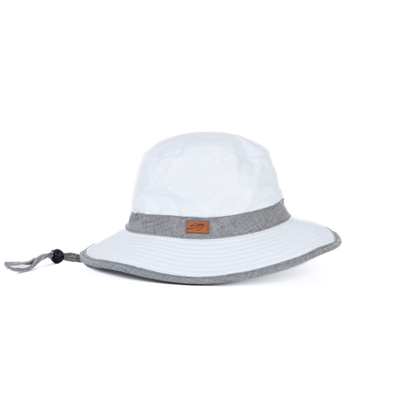 Chapeau mixte bord 7cm certifié anti-uv upf50+ et anti-chaleur gris