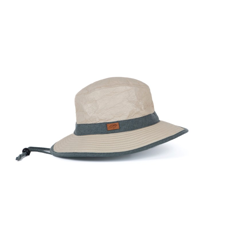 Chapeau mixte bord 7cm certifié anti-uv upf50+ et anti-chaleur eucalyptus
