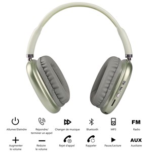 Casque sans fil bluetooth