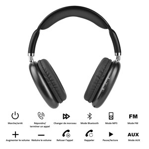 Casque sans fil bluetooth