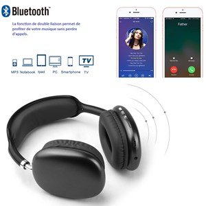Casque sans fil bluetooth