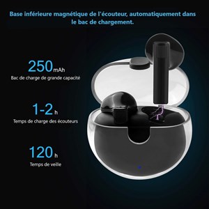 Ecouteurs bluetooth avec reduction de bruit