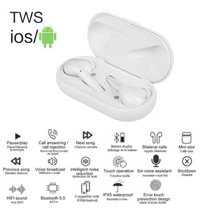 Earbuds tactiles bluetooth v5.0+edr