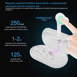 Earbuds tactiles bluetooth v5.0+edr