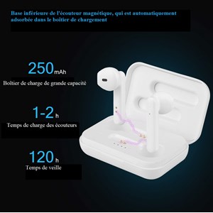 Earbuds tactiles bluetooth v5.0+edr