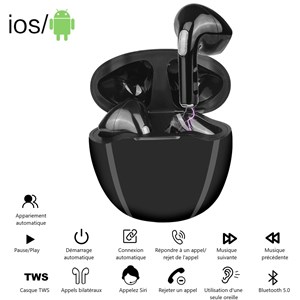 Ecouteurs bluetooth avec reduction de bruit